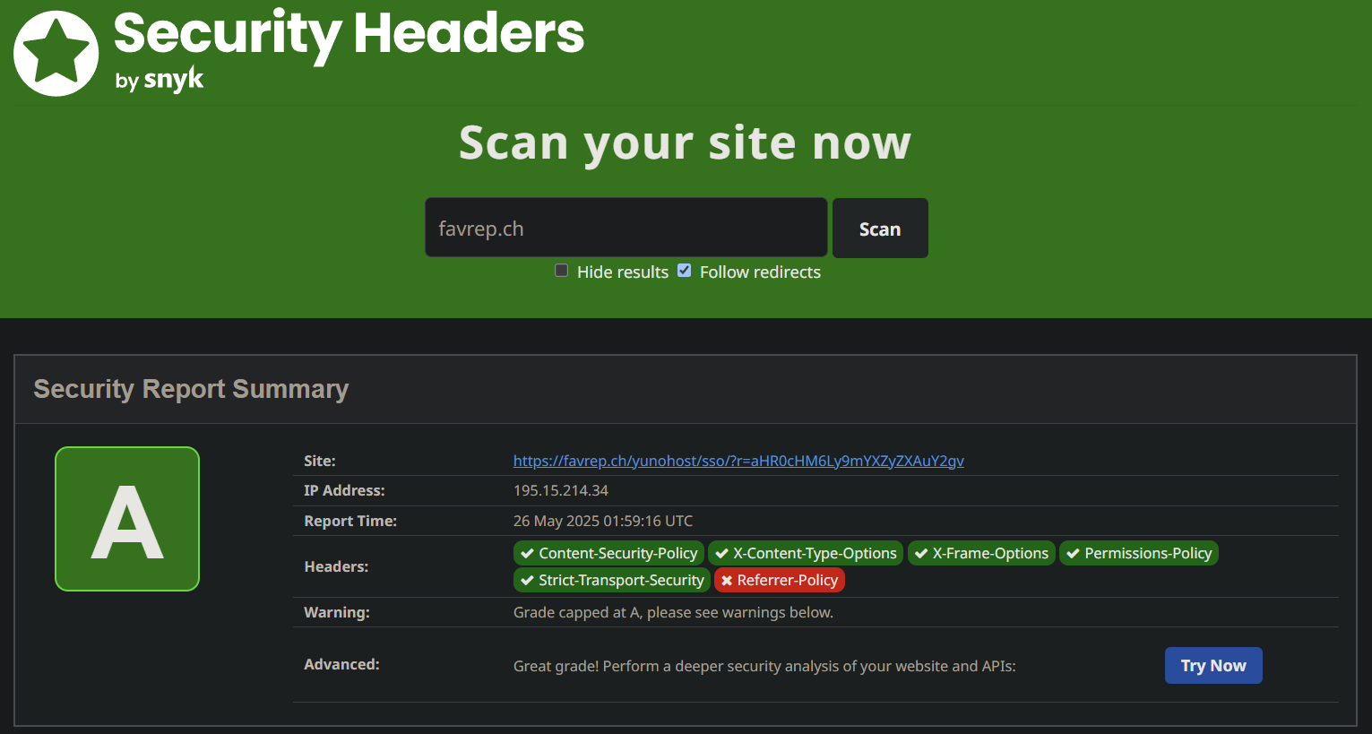 https://securityheaders.com/